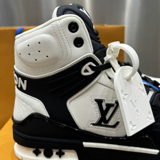 Replica LV High Top Trainer Sneaker Black