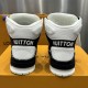 Replica LV High Top Trainer Sneaker Black