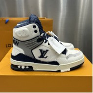 Replica LV High Top Trainer Sneaker Blue