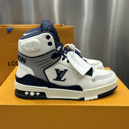 Replica LV High Top Trainer Sneaker Blue