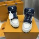 Replica LV High Top Trainer Sneaker Blue