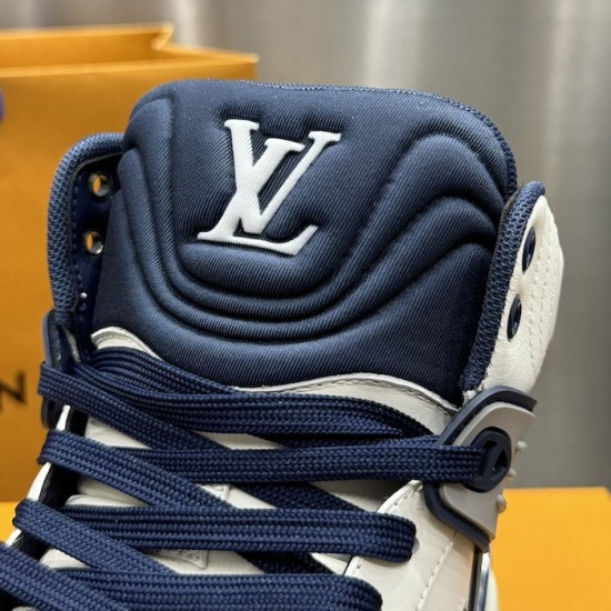 Replica LV High Top Trainer Sneaker Blue