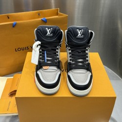 Replica LV High Top Trainer Sneaker Grey