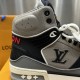 Replica LV High Top Trainer Sneaker Grey