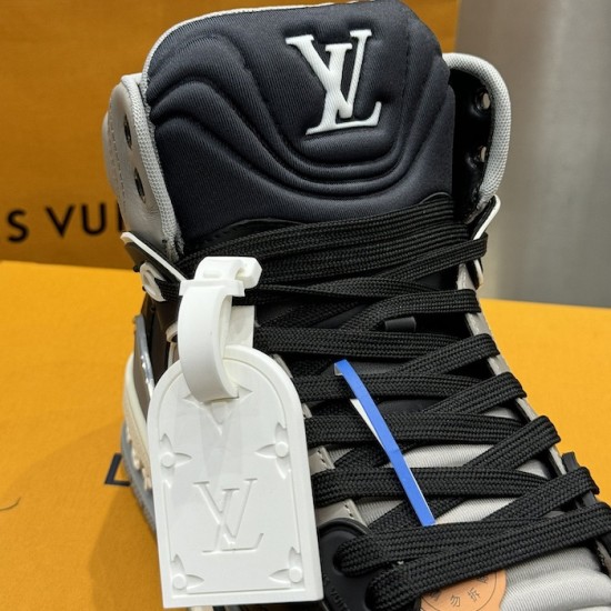 Replica LV High Top Trainer Sneaker Grey