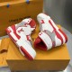 Replica LV High Top Trainer Sneaker Red