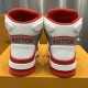 Replica LV High Top Trainer Sneaker Red