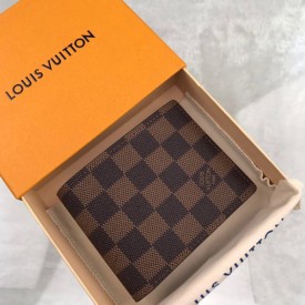 Replica LV damier ebene multiple wallet