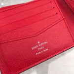 LV x supreme slender wallet red M60339