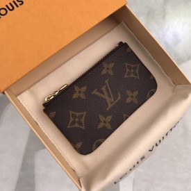 Replica LV Monogram Canvas Key Pouch