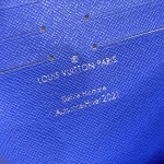 LV Blue vintage Monogram canvas Pochette Voyage MM M61692