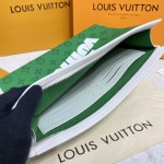 LV Green vintage Monogram canvas Pochette Voyage MM M61692