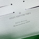 LV Green vintage Monogram canvas Pochette Voyage MM M61692