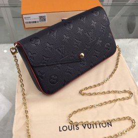 LV Monogram Empreinte Felicie Pochette Navy M64099