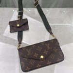 LV Monogram Canvas Felicie Strap Go M80091