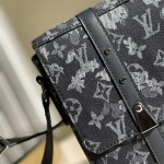 LV Monogram Tapestry Coated Canvas Trunk Messenger Bag M57282