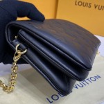 LV Monogram Embossed Pochette Coussin Black M80742