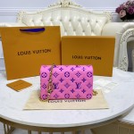 LV Monogram Embossed Pochette Coussin Pink M80745