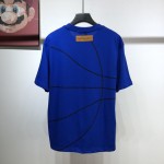 LV x NBA lvxnba Embroidery Detail T shirt Blue