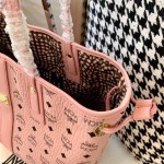 McM Medium Reversible Liz Shopper Bag Pink