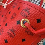 McM Medium Reversible Liz Shopper Bag Red