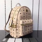 McM Stark Side Studs Backpack Large Beige