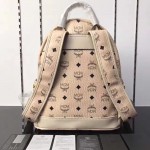 McM Stark Side Studs Backpack Large Beige