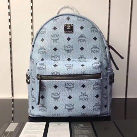 McM Stark Side Studs Backpack Large Light Blue