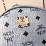 McM Stark Side Studs Backpack Large Light Blue