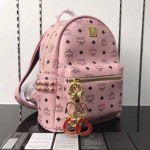 McM Stark Side Studs Backpack Large Pink