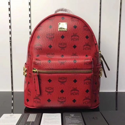 McM Stark Side Studs Backpack Large Red