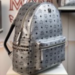 McM Stark Side Studs Backpack Large Silver