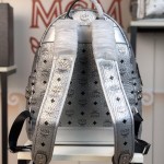 McM Stark Side Studs Backpack Large Silver