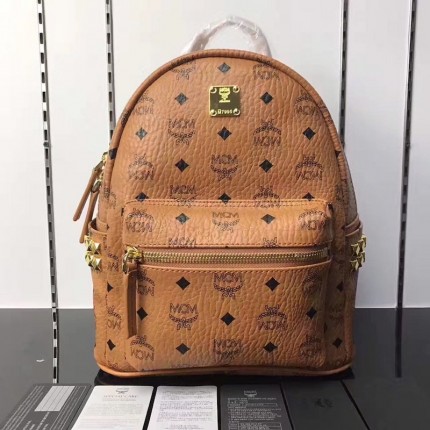 McM Stark Side Studs Backpack Large Tan