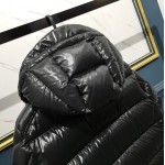 Mon Maya Down quilted nylon laque jacket black