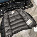 Mon Maya Down quilted nylon laque jacket black