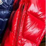 Mon Maya Down quilted nylon laque jacket red