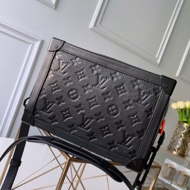 Replica LV Soft Trunk Black Taurillon Monogram