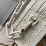 LV Soft Trunk White Taurillon Monogram leather M53287