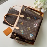 LV Neverfull MM Monogram canvas bag M44364