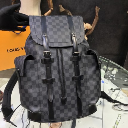 LV christopher pm damier graphite backpack N41379