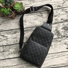 Replica LV black Avenue Sling Bag