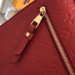 LV Monogram Empreinte Pochette Metis Red M44155