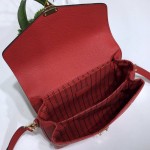 LV Monogram Empreinte Pochette Metis Red M44155