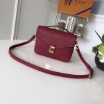 LV Monogram Empreinte Pochette Metis Burgundy M44793