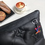 LV Lambskin Leather A4 Pouch M68775