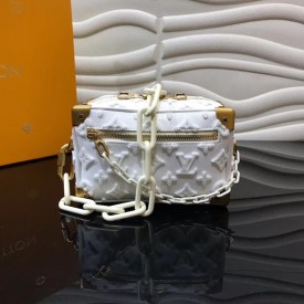 LV Monogram Denim Soft Trunk White M44480