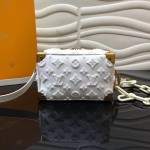 LV Monogram Denim Soft Trunk White M44480