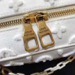 LV Monogram Denim Soft Trunk White M44480