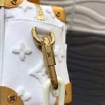 LV Monogram Denim Soft Trunk White M44480